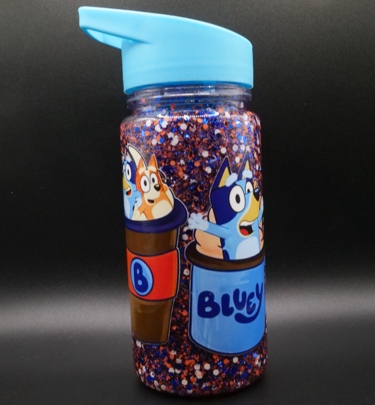 Kids 10oz Acrylic Glitter (Bluey)