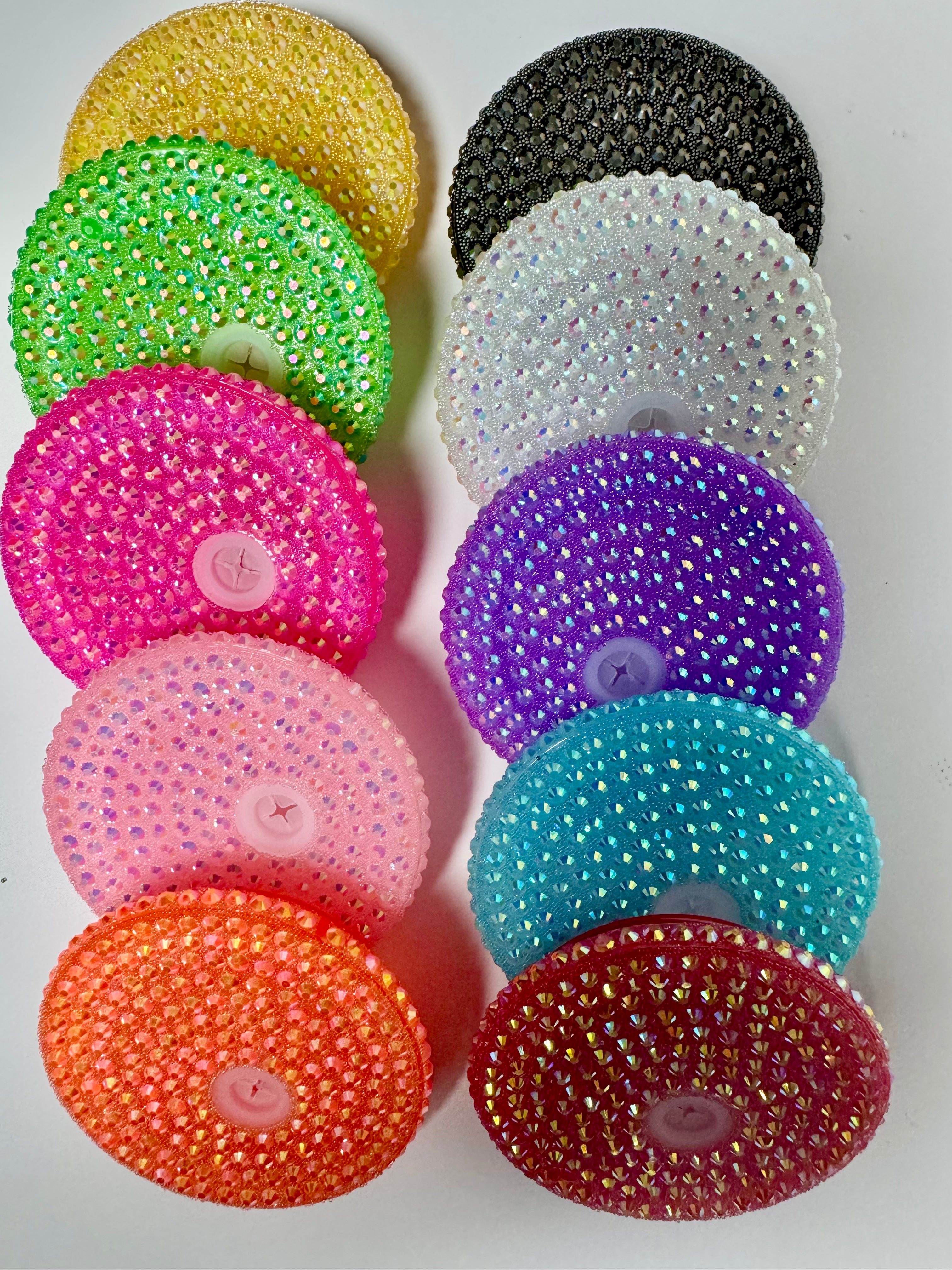 Colored Rhinestone Lids