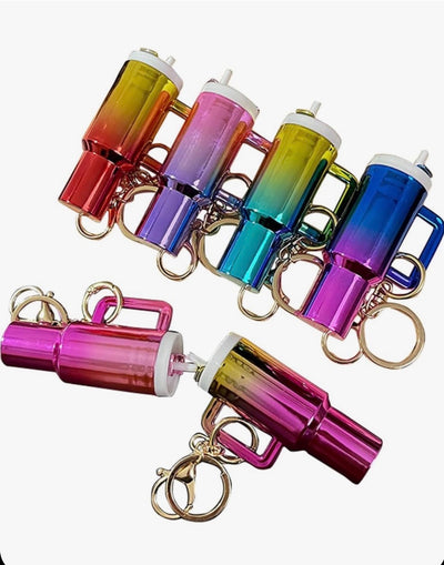 Tumbler Keychain Chapstick Holder
