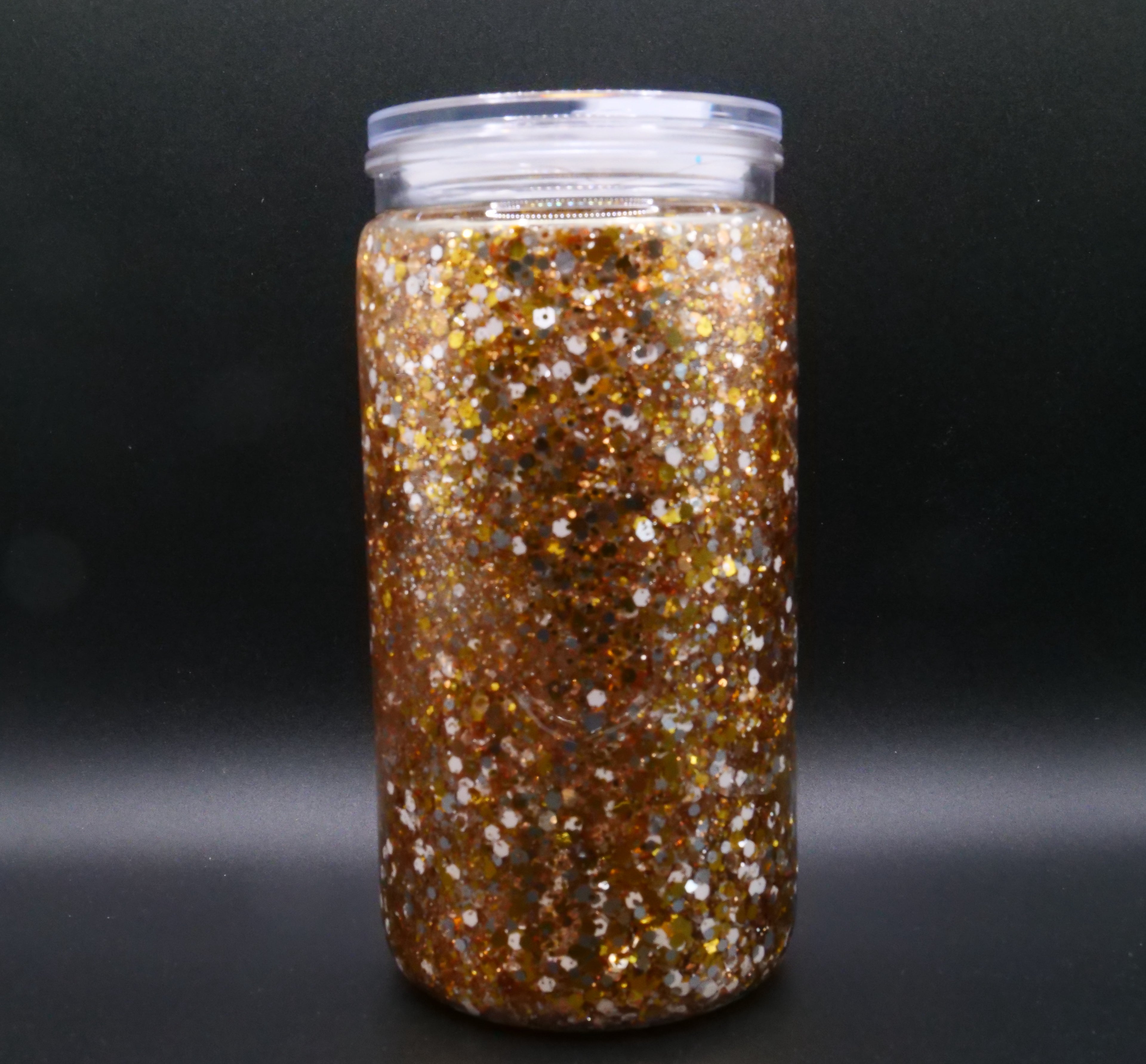 Acrylic 16oz Gold Glitter