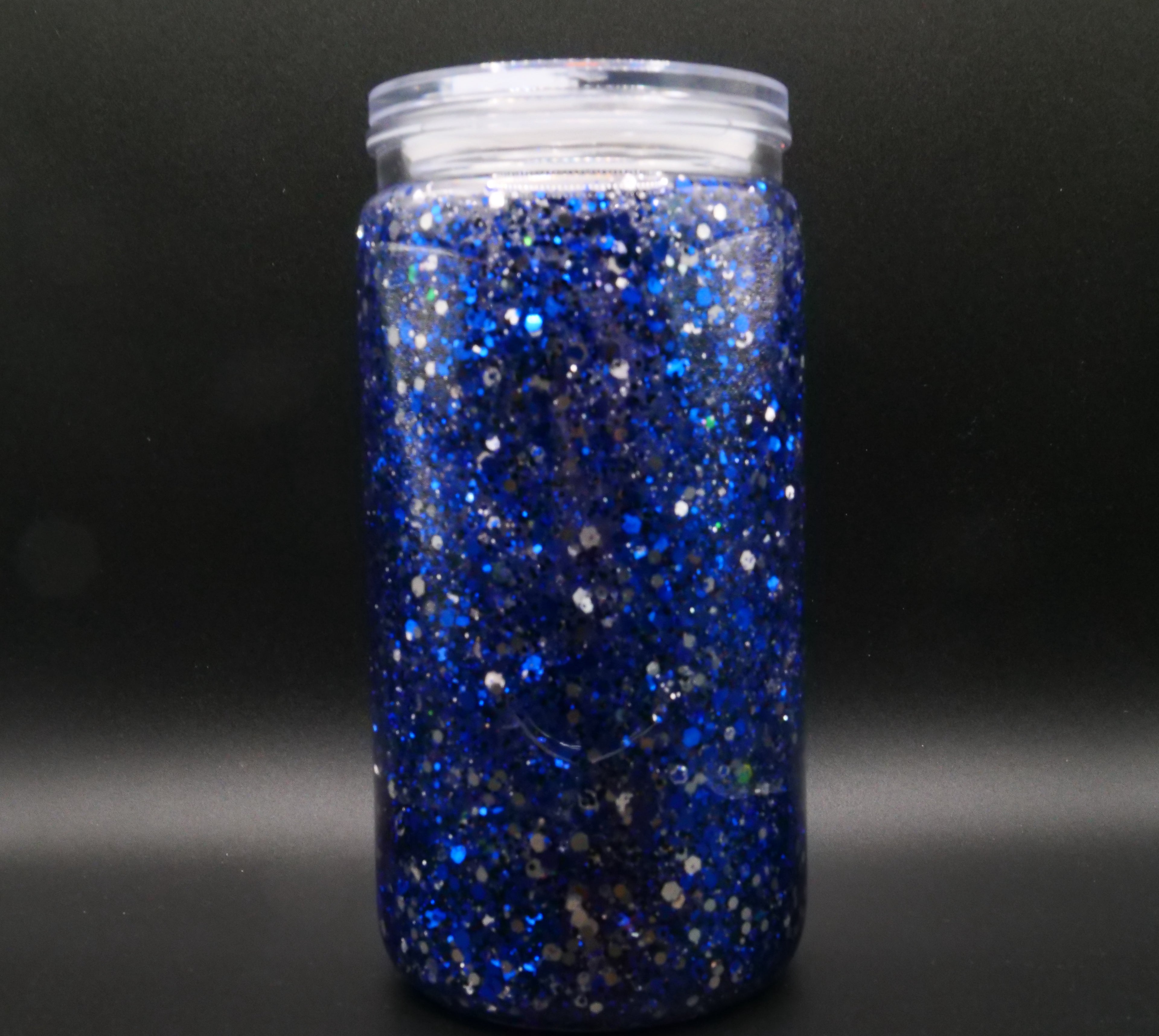 Arylic 16oz Blue Glitter