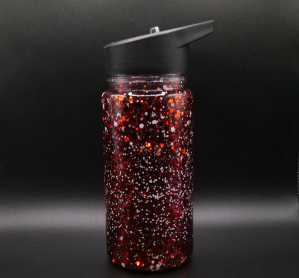 Kids 10oz Red Glitter
